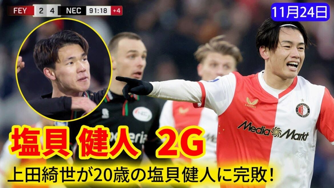 [Samurai Blue Fierce Battle]Kiyo Ueda est vaincu par l'attaquant de 20 ans Kento Shiogai ! Une bataille acharnée entre attaquants et tous les temps forts !