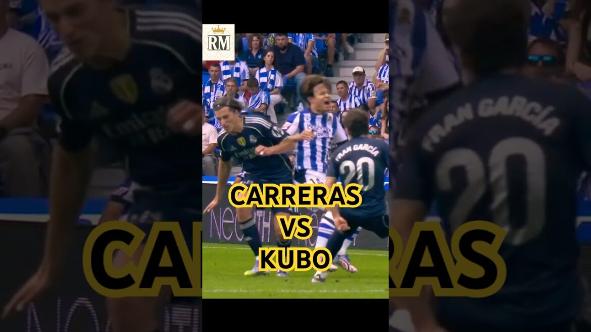 "Carreras contre Kubo 💥 Clash intense ! | Real Madrid contre Sociedad"