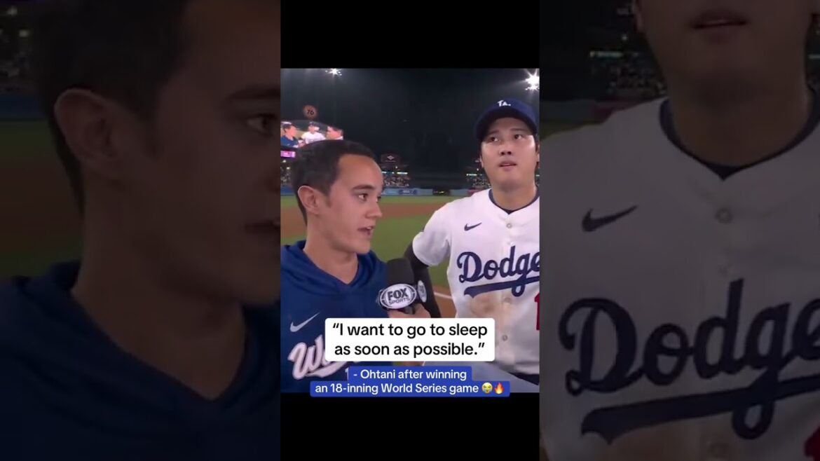 Shohei Ohtani est le lanceur partant du match 4 dans moins de 24 heures 😮