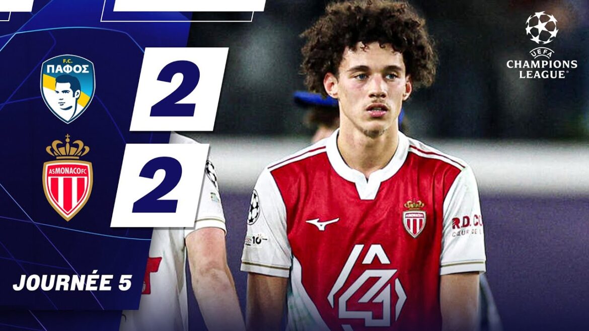 Résumé Pafos - AS Monaco - Champions League