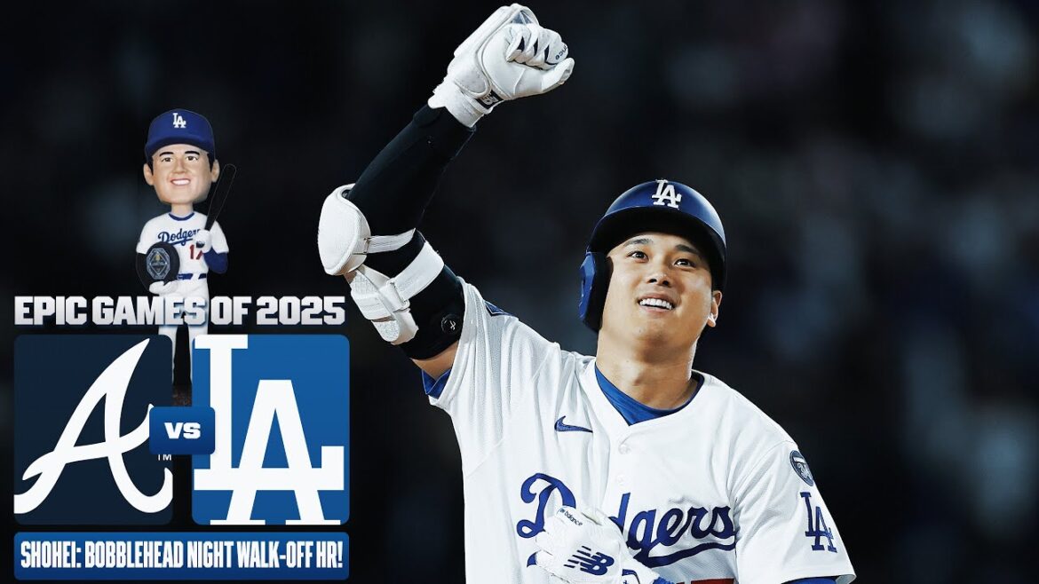 JEU COMPLET : Shohei Ohtani réussit un coup de circuit lors de sa soirée bobblehead ! (Braves contre Dodgers)