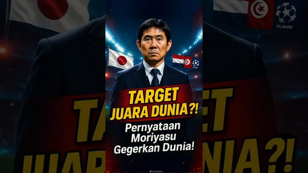 Le Japon ose-t-il viser le champion du monde 2026 ?! Moriyasu fait une déclaration choquante !