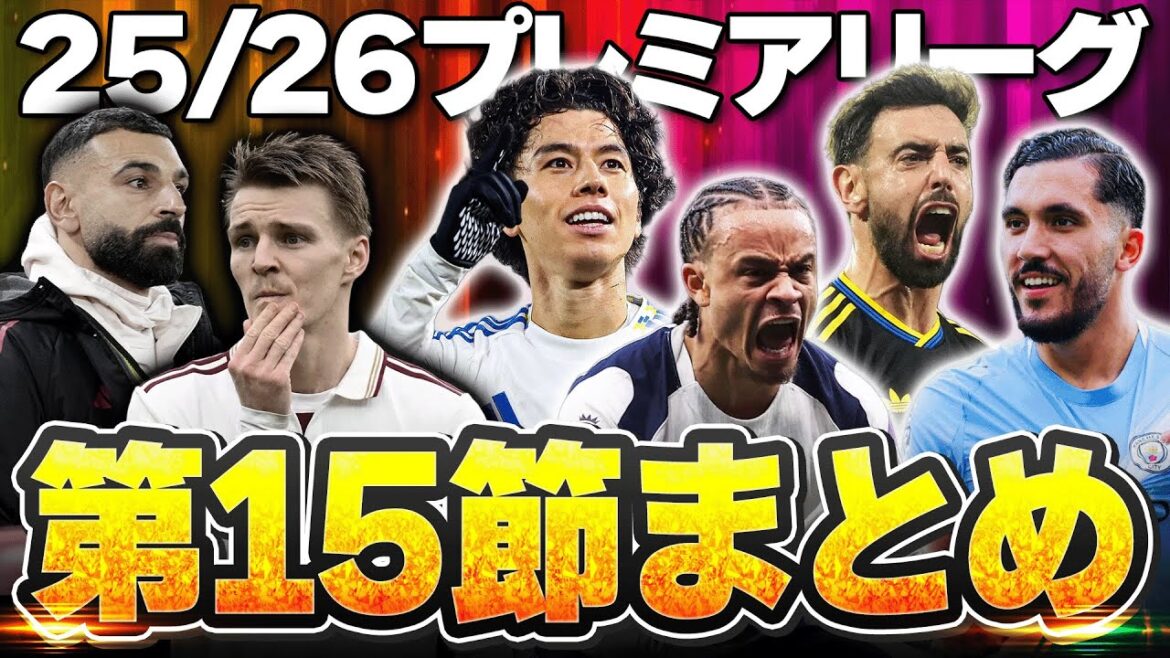 [Résumé de la section 15]Arsenal perd contre Villa. Parlons du 15ème tour de Premier League, avec notamment le deuxième match consécutif d'Aoi Tanaka et la super passe décisive de Scherki !