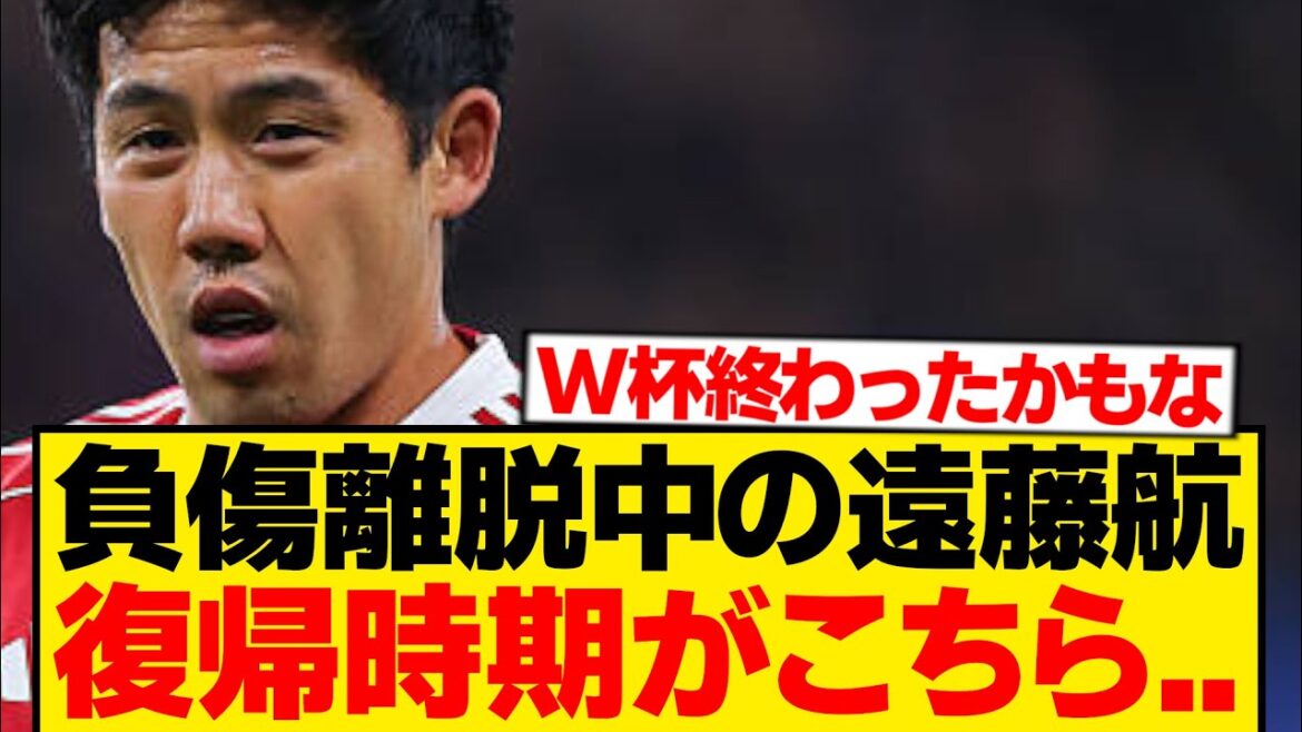 [Triste nouvelle]La blessure de Wataru Endo est pire que prévu...