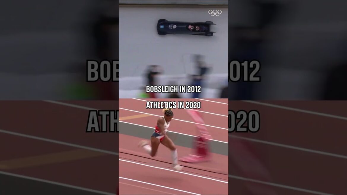 From the ice track to the athletics arena. ❄️➡️🏃♀️ From the ice track to the athletics arena. ❄️➡️🏃♀️