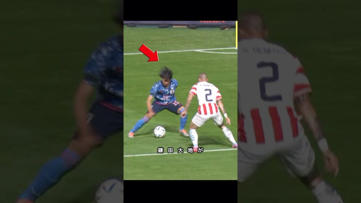 Étape de répulsion ! Le jour où Daichi Kamata a constitué une menace pour le Paraguay grâce aux dribbles de Kaoru Mitoma ! ! #football