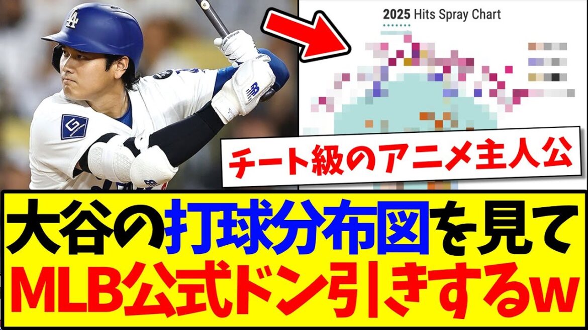 [Réactions à l'étranger]Voici la réaction officielle de la MLB qui était dégoûtante après avoir vu "All Hits Batted Ball Distribution Map" de Shohei Otani mdr