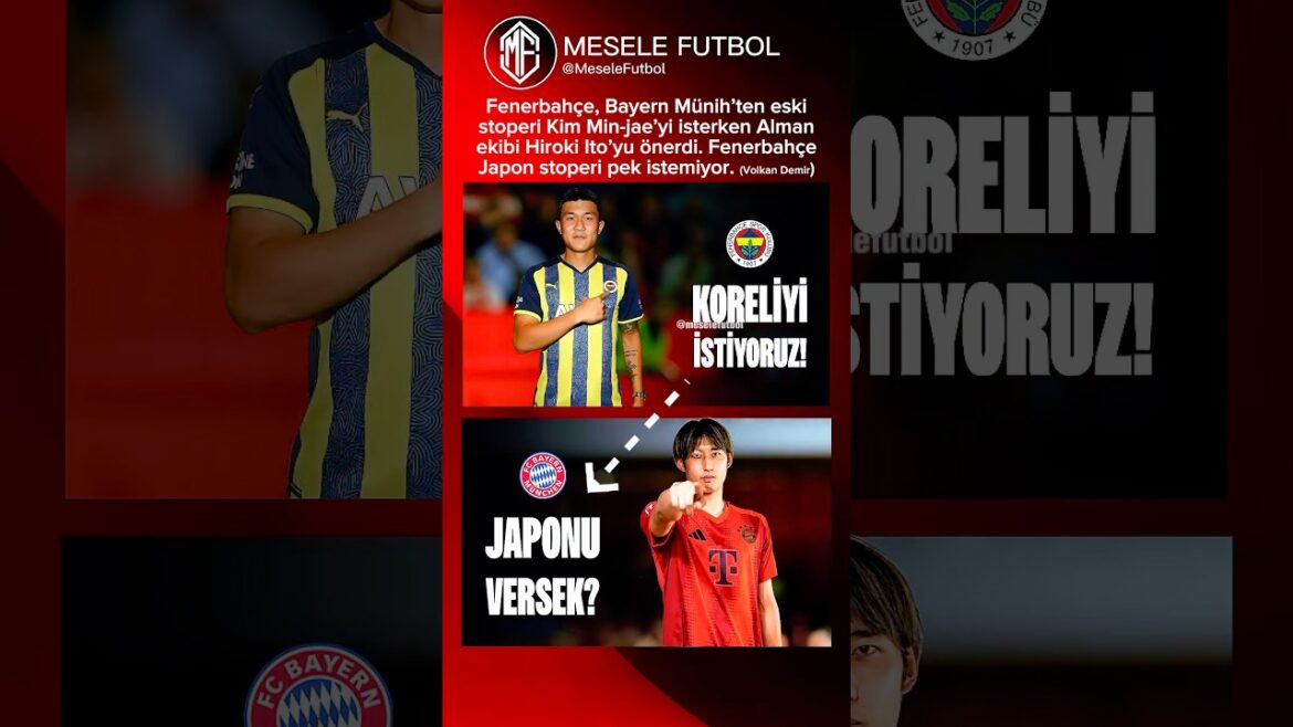 Fenerbahçe voulait Kim Min-jae, le Bayern a proposé à Hiroki Ito #fenerbahçe #bayernmunich #shorts