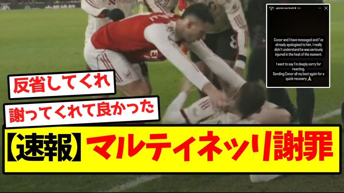 [Dernières nouvelles]Excuses de Martinelli