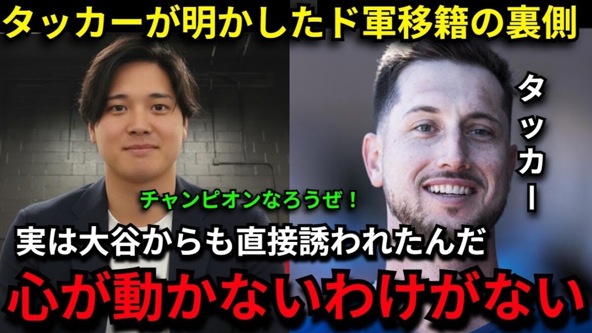 [Shohei Ohtani]La vraie raison pour laquelle Tucker a décidé de passer aux Dodgers est choquante... Au cours de l'interview, il a exprimé ses véritables sentiments à propos de l'invitation d'Ohtani : « Ses paroles m'ont touché le cœur. »[Réactions d'outre-mer/MLB/Baseball]