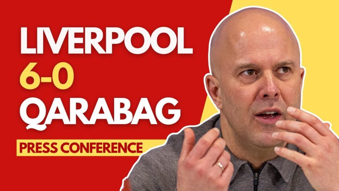 LIVERPOOL 6-0 QARABAG | Conférence de presse d'Arne Slot (Ligue des Champions)