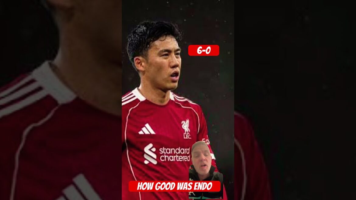 Quelle était la qualité d'Endo 6-0 #shorts #endo #liverpoolfc #championsleague