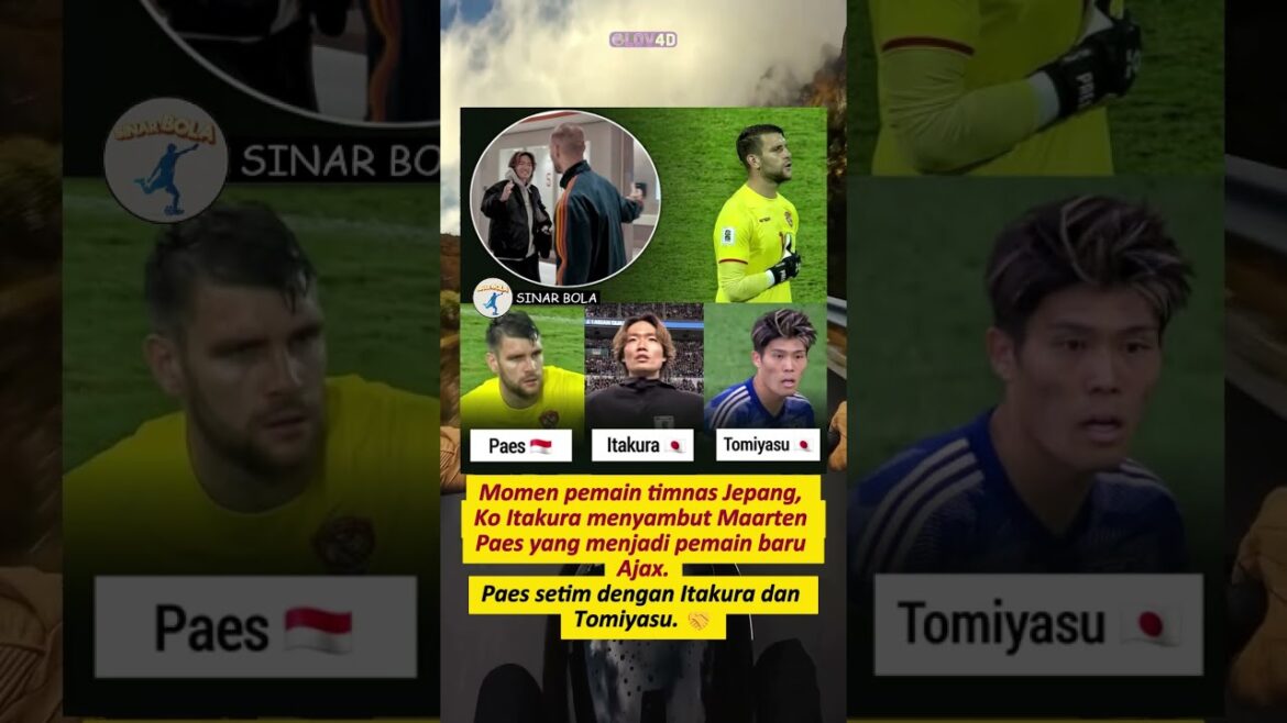 Ko Itakura accueille Maarten Paes qui est le nouveau joueur de l'Ajax #footballshorts