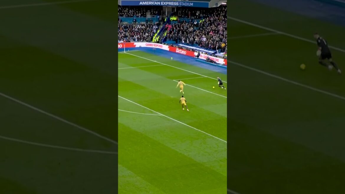 Jørgen Strand Larsen adorait ça à l’Amex 🤣 #premierleague #norway # crystalpalace Jørgen Strand Larsen adorait ça à l'Amex 🤣 #premierleague #norway # crystalpalace