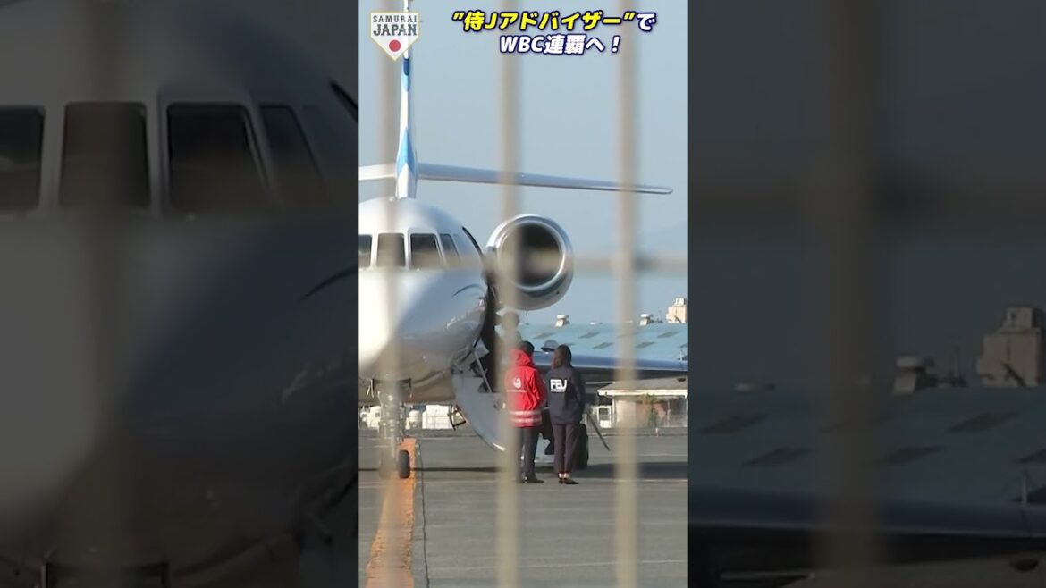 [Pour gagner des titres WBC consécutifs]Yu Darvish arrive à Miyazaki dans un avion affrété ! Victoire consécutive du WBC en tant que "Conseiller Samurai J"... ! #Samurai Japon #wbc #baseball