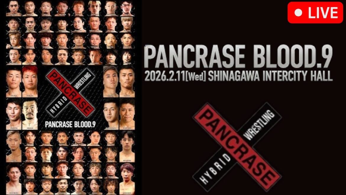 SANG DE PANCRASE.9 | DIFFUSION EN DIRECT | Compagnon de combat MMA | Diffusion en direct | Pancrase | Tokyo, Japon