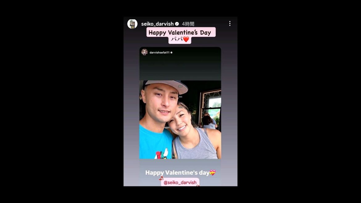 Une photo de couple amoureux de Yu Darvish et Seiko ! Une photo de couple amoureux de Yu Darvish et Seiko !