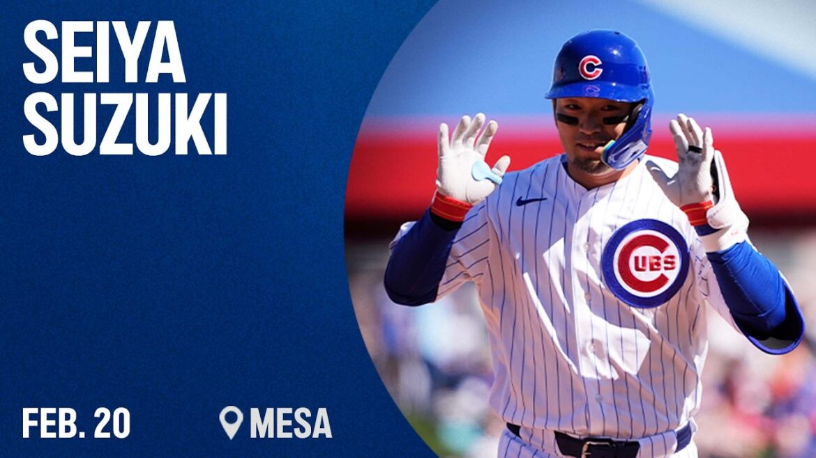 Seiya Suzuki plaisante sur son affrontement avec son coéquipier de l'équipe japonaise Munetaka Murakami lors de l'action de la Cactus League