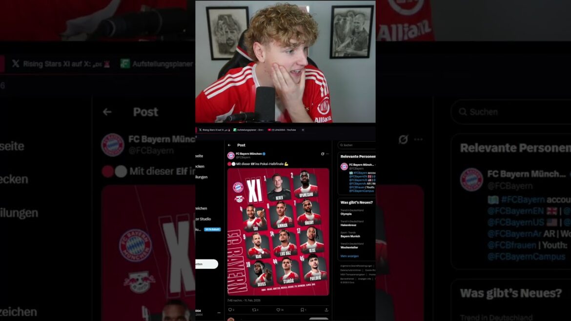 Composition du FC Bayern contre le RB Leipzig, quarts de finale de la Coupe DFB