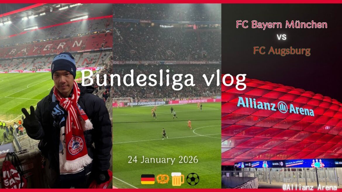 Premier match de Bundesliga ! 🇩🇪 Vlog Bundesliga : FC Bayern vs FC Augsbourg 24/01/25 @ Allianz Arena Premier match de Bundesliga ! 🇩🇪 Vlog Bundesliga : FC Bayern vs FC Augsbourg 24/01/25 @ Allianz Arena