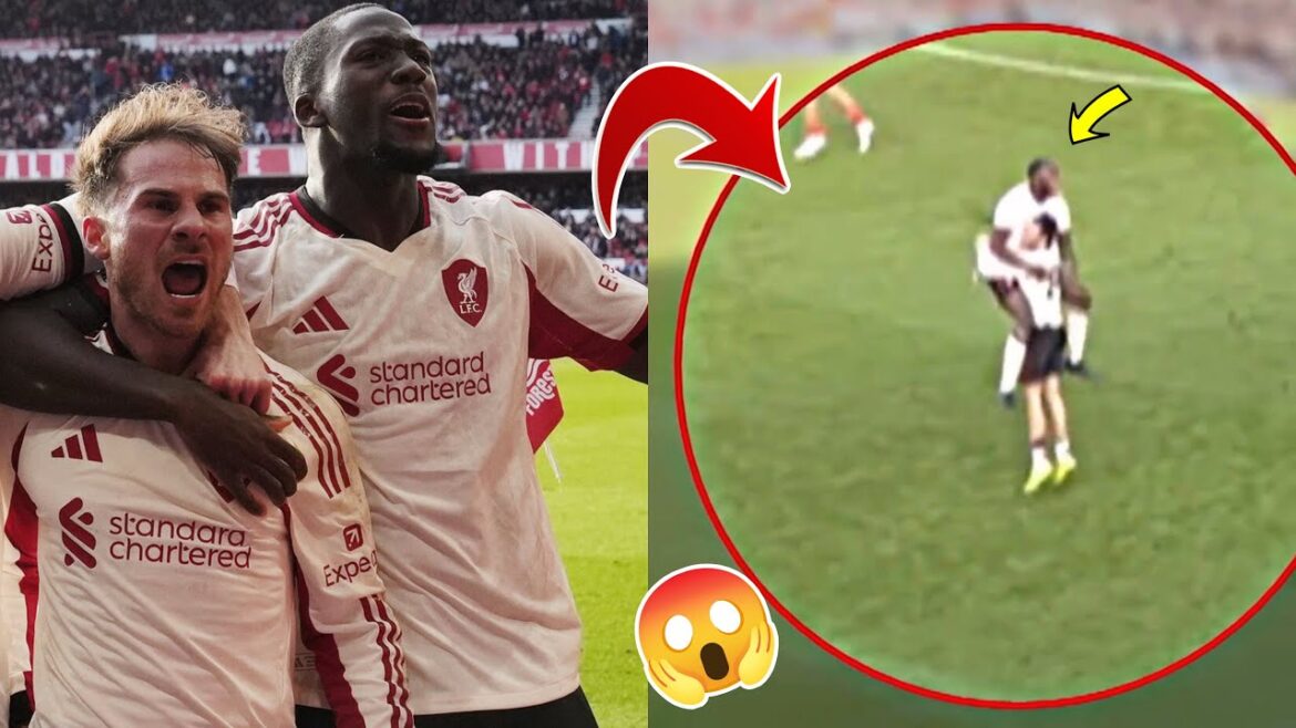 Réaction FOLLE de Konate au but de Liverpool 😱