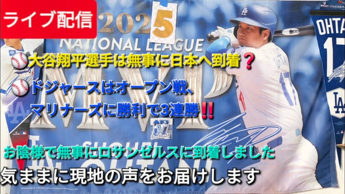[Diffusion en direct]Shohei Otani est arrivé sain et sauf au Japon❓⚾️Nous diffuserons gratuitement les voix locales⚾️Shinsuke Handyman diffuse actuellement en direct !