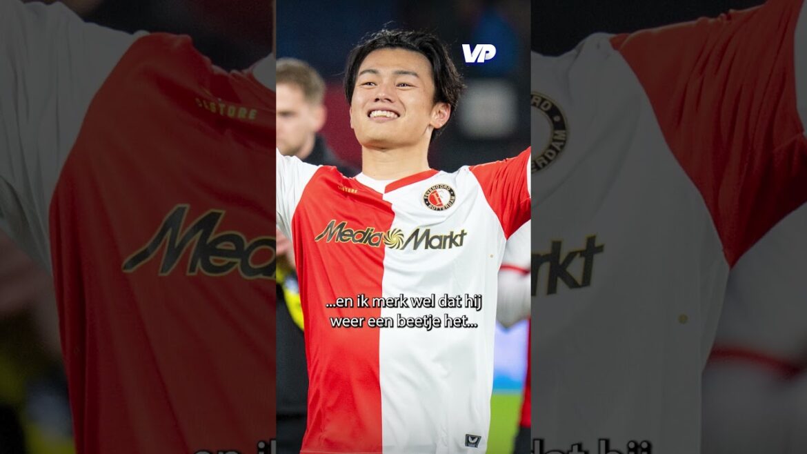 'Donnez juste un cours Van Persie' 👀 #Ueda #Rotterdam #Feyenoord
