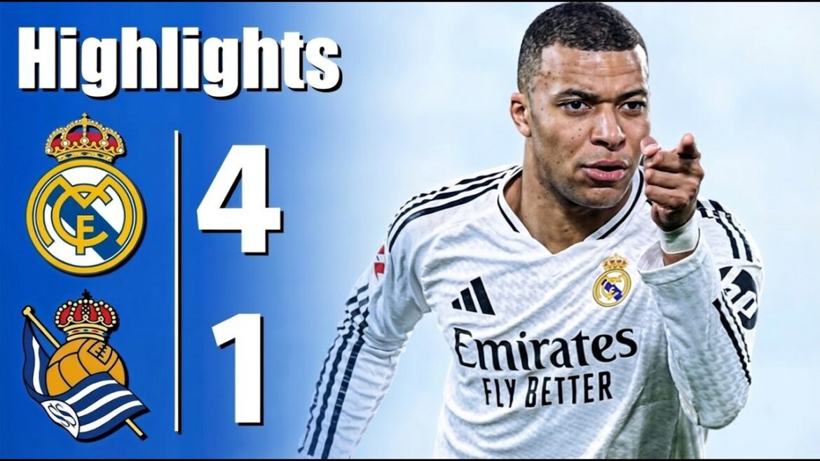 Résumé du match Real Madrid contre Real Sociedad 4-1 – tous les buts et faits saillants – 2026