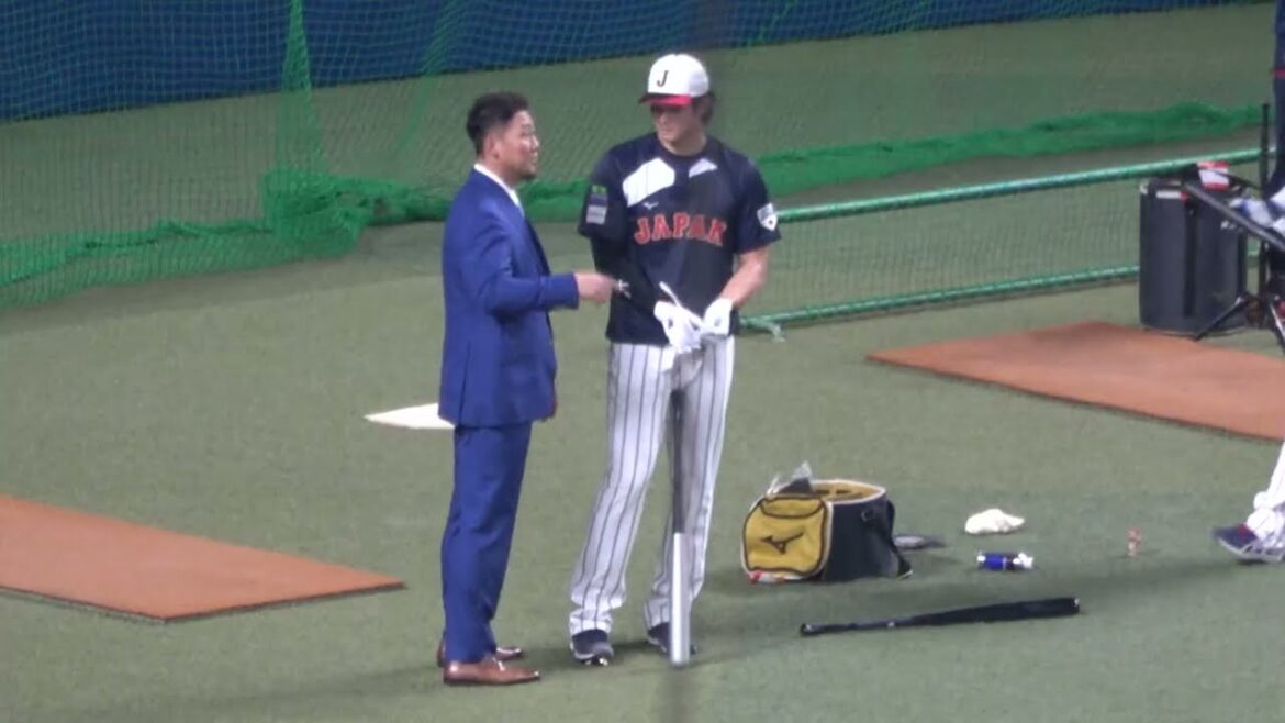 [Shohei Ohtani]Pendant l'entraînement au bâton,[Sho Nakata][Shota Ohno]et d'autres saluent[Hiroshi Gondo]et saluent à la fin. Vidéo locale