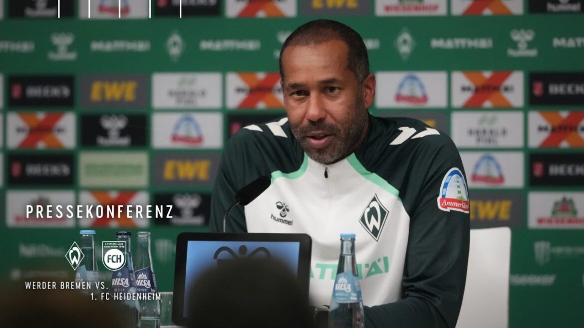 Conférence de presse devant Heidenheim I Werder Brême contre 1. FC Heidenheim