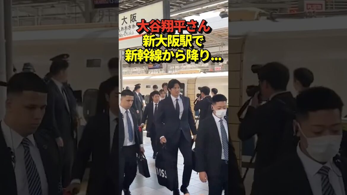 ㊗️700 000 vues ![Arrivée]Les représentants du WBC Japon, les membres de SAMURAI JAPAN, dont le lanceur Shohei Otani, sont descendus du Shinkansen à la gare de Shin-Osaka !