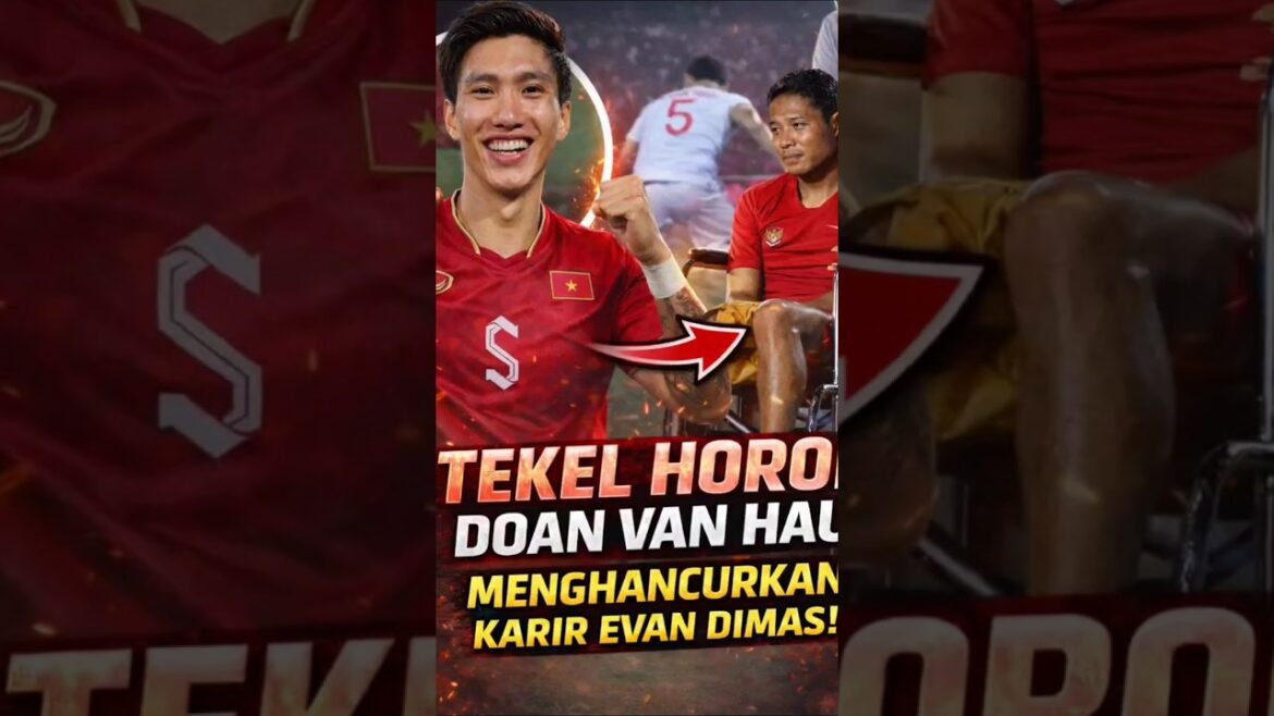 Le tacle de Doan Van Hau sur Evan Dimas lors de la finale des Sea Games 2019