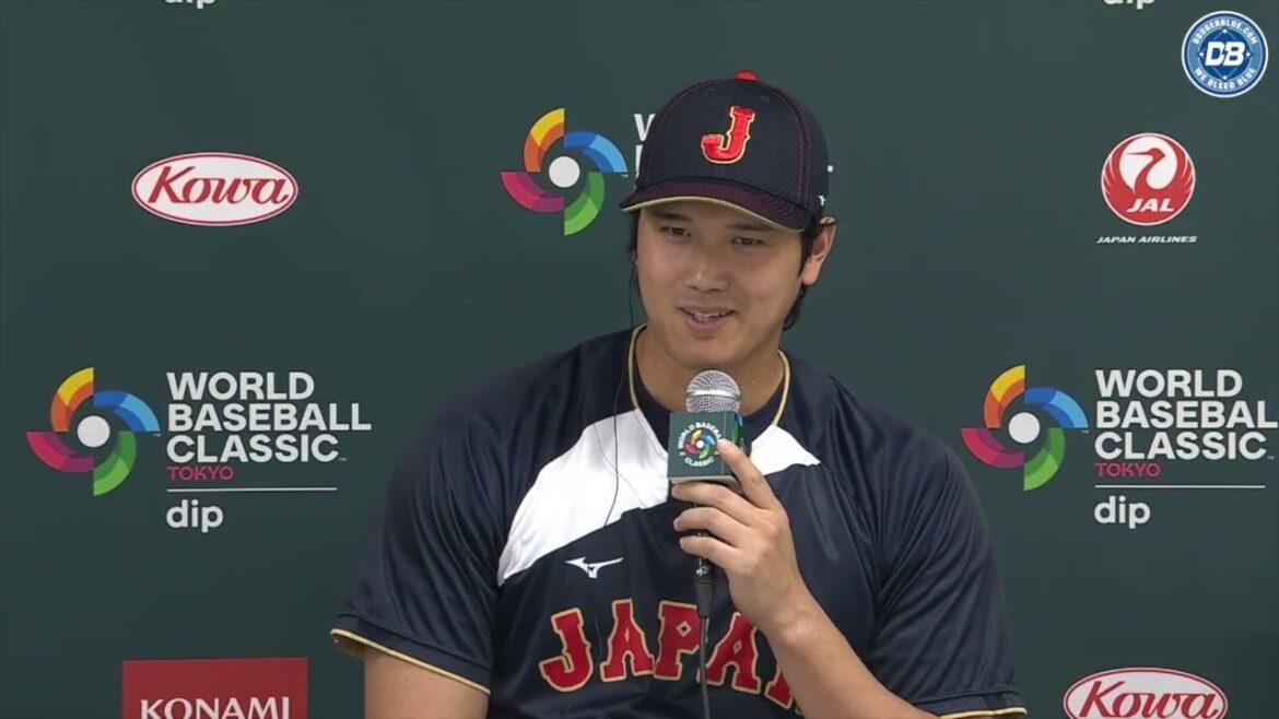 Classique mondiale de baseball 2026 : interview de Shohei Ohtani Samurai Japan