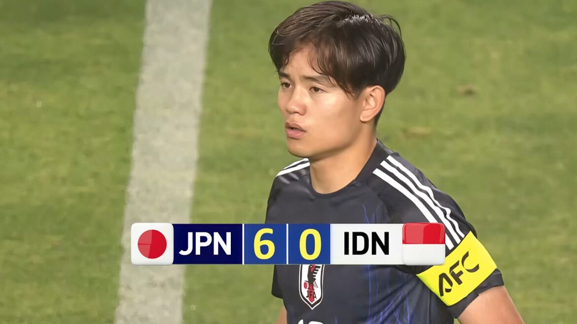 Score complet « 10 » pour « Capitaine » Kubo ! Samurai Blue submerge l’Indonésie sur le site sacré de Suita | Japon contre Indonésie | Qualifications pour la Coupe du monde 2026