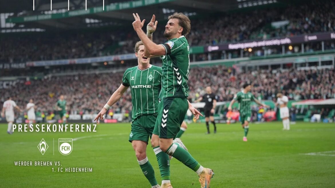 SV WERDER BRÊME CONTRE. 1. CONFÉRENCE DE PRESSE DU FC HEIDENHEIM I