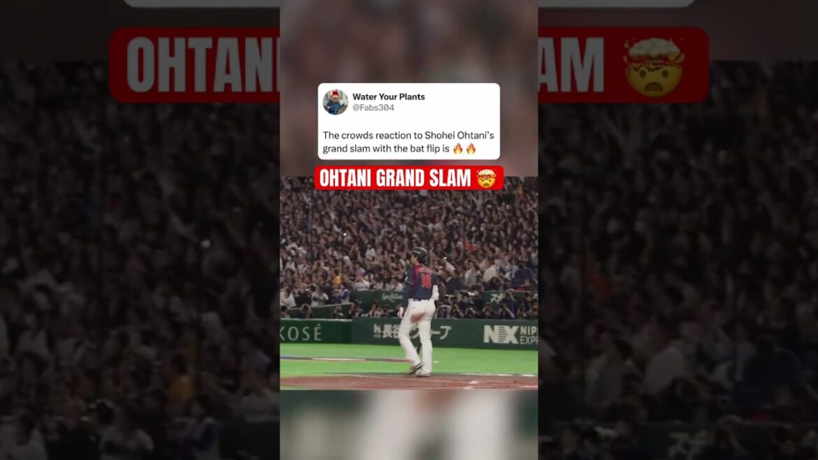 Shohei Ohtani bat flip après le Grand Chelem 🔥😮‍💨 (@MLB, @foxsports)
