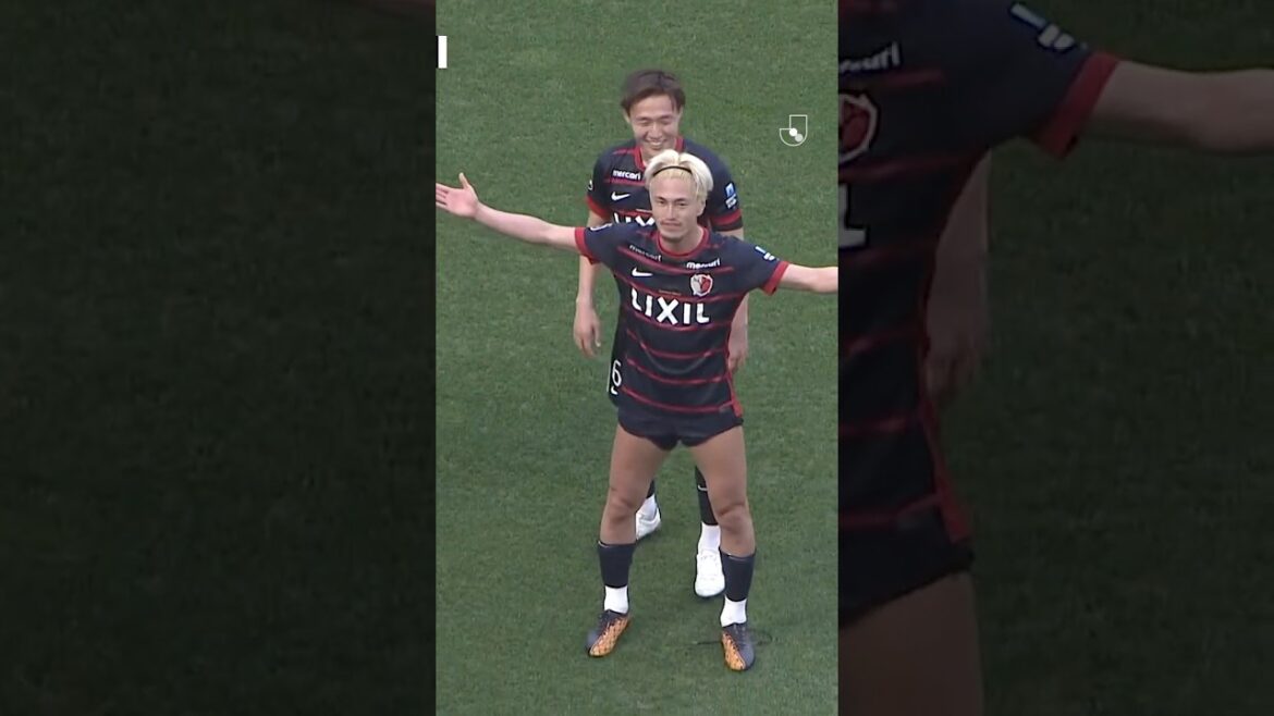 Yuma Suzuki rencontre le corner de Gaku Shibasaki🔴