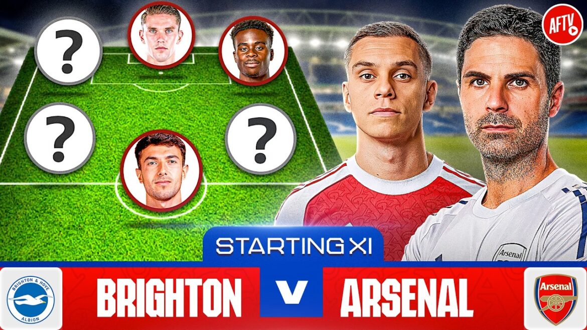 SALIBA SORTI ! | Début du XI Live | Brighton contre Arsenal