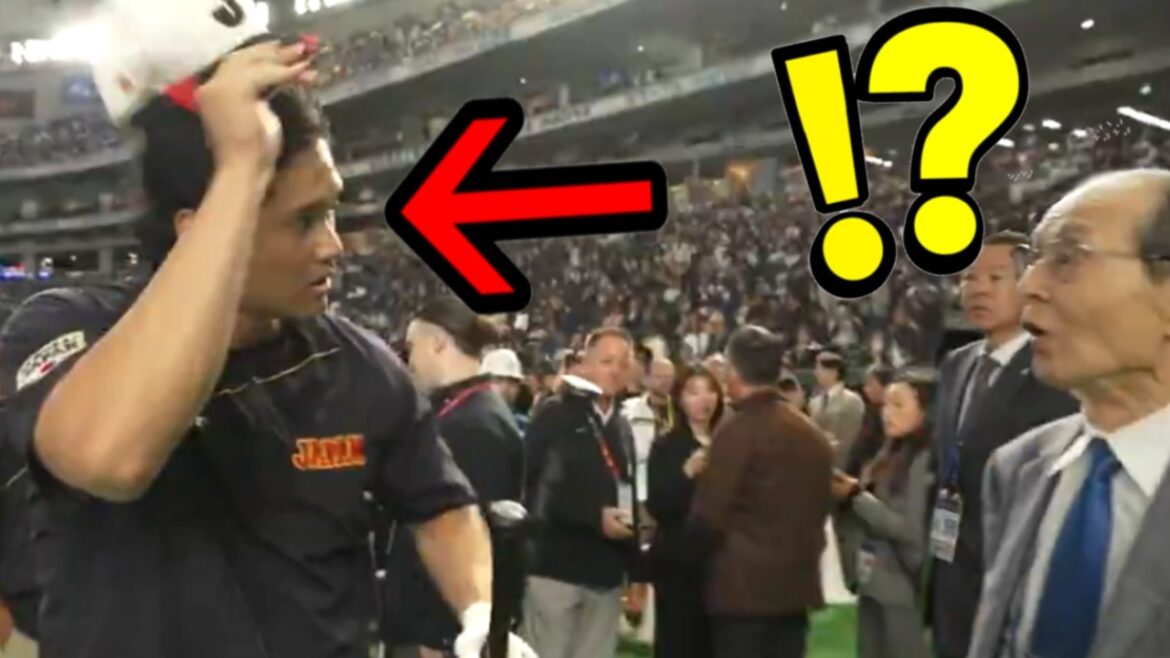 L'instant d'après, M. Wang a vu Shohei Otani... « C'est Otani ! » « À quoi vous attendiez-vous d'autre ? » La salle a éclaté en un tollé ![WBC]