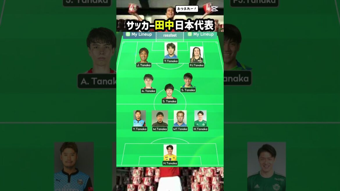 L'équipe nationale de football du Japon Tanaka a été annoncée #Équipe nationale de football du Japon #J League #Best Eleven