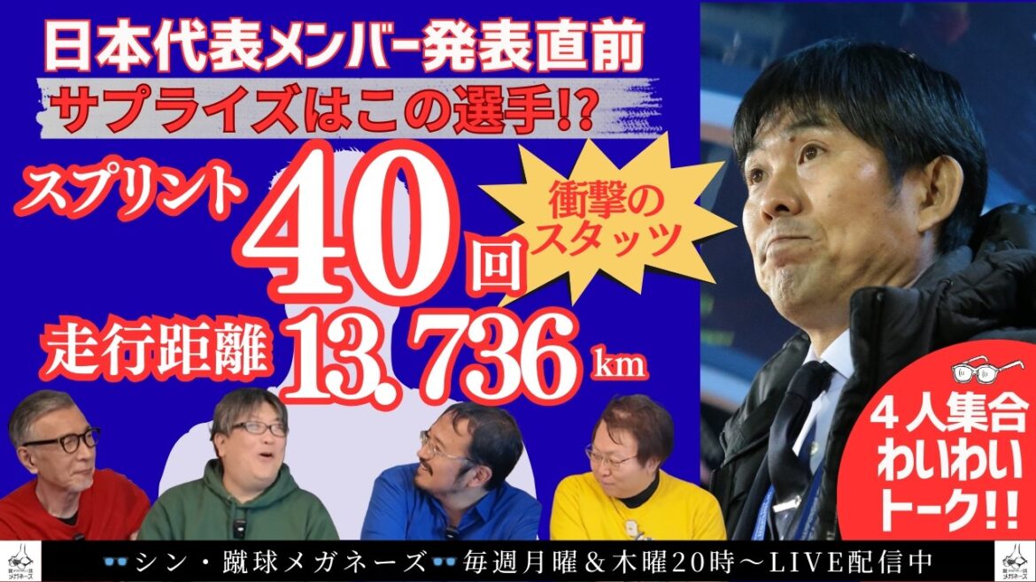 [Statistiques choquantes]Surpasser Daenen Maeda !? Ce joueur est la « grande surprise » recommandée par les experts pour la tournée européenne de Moriyasu Japon ! lunettes de #football