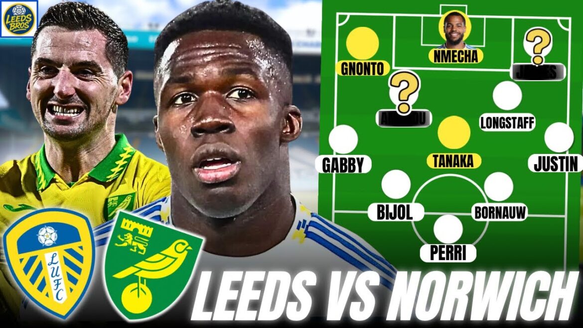 Gnonto, Tanaka et Nmecha pour COMMENCER ? | Leeds Vs Norwich commence le XIe show ! Gnonto, Tanaka et Nmecha pour COMMENCER ? | Leeds Vs Norwich commence le XIe show !