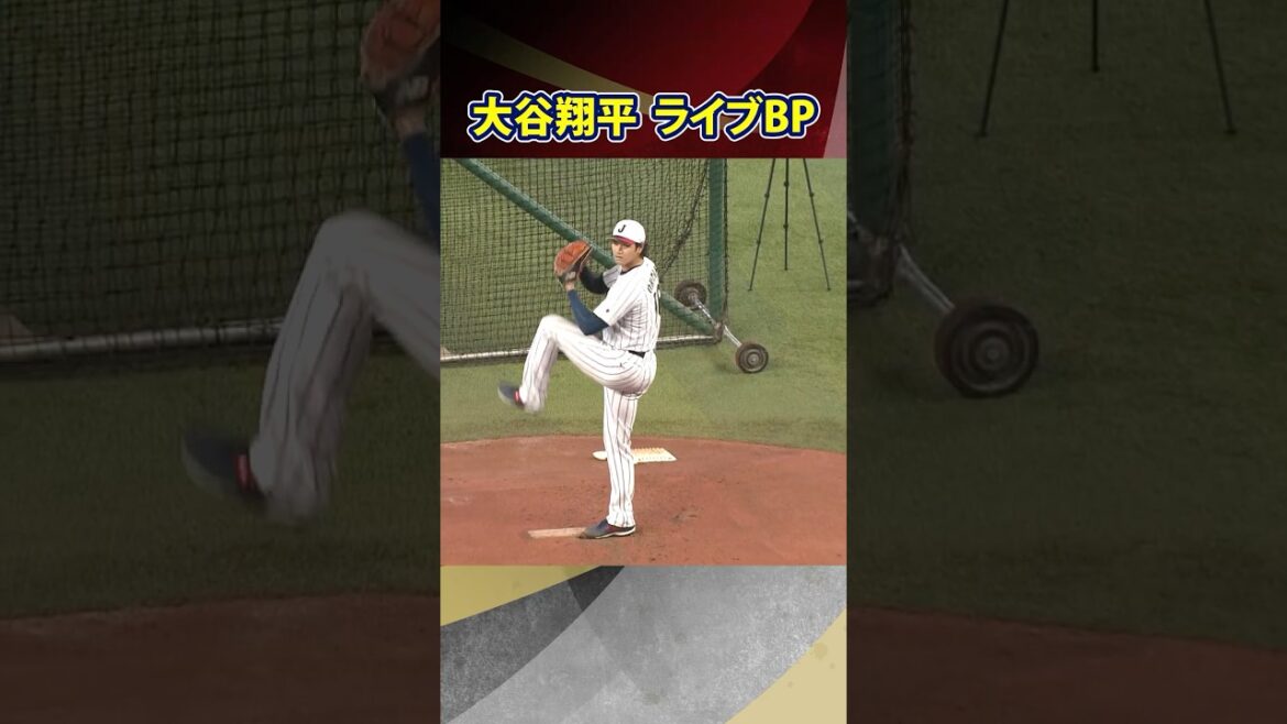 [Certainement pas? Shohei Otani apparaît sur Live BP]Entraînement de pitch avant l'entraînement général en prévision de la journée d'ouverture de la MLB ! ｜Classique mondiale de baseball (WBC)