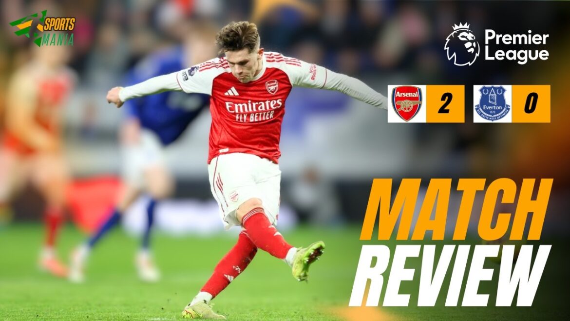 Arsenal remporte une victoire 2-0 ! Revue du match Arsenal vs Everton et objectifs #PremierLeague