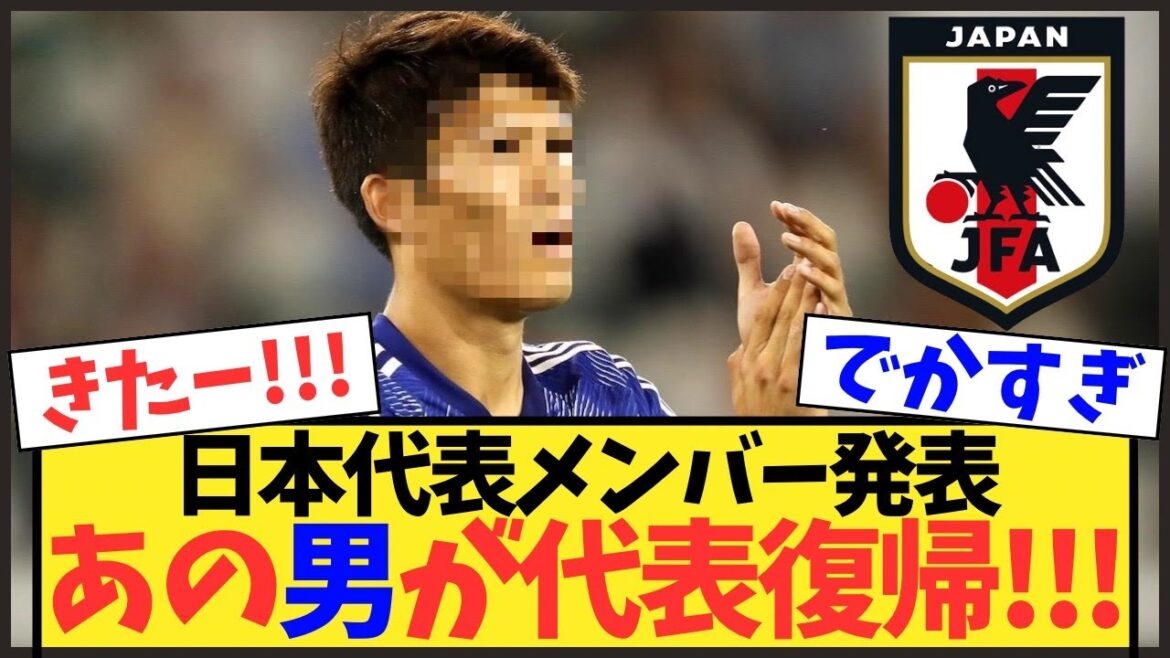 [Équipe nationale du Japon]Même si ce type revient, contre toute attente, il n'est pas sélectionné...[Coupe du Monde]
