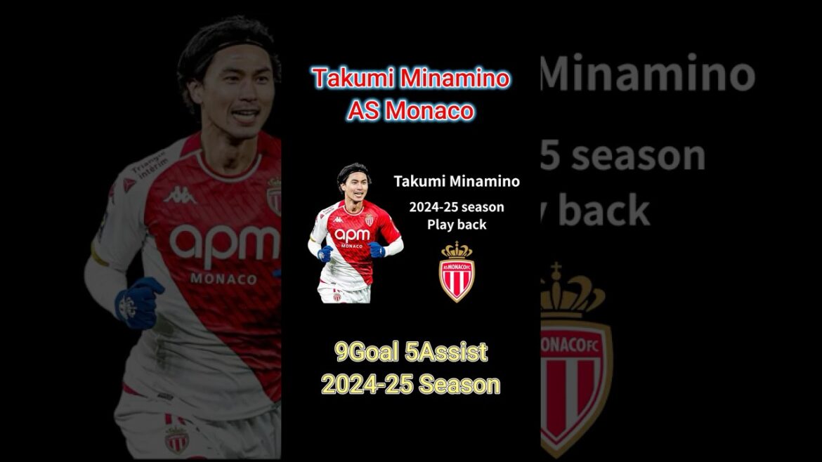 [Takumi Minamino]Buts et passes décisives consécutifs à Monaco ! 43 matchs, 9 buts, 5 passes décisives | Chemin de guérison complète