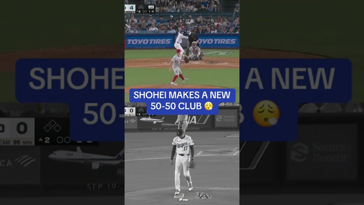 Shohei Ohtani devient le 1er joueur de l’histoire de la MLB avec 50 HR et 50 K au cours de la même saison 😯 Shohei Ohtani devient le 1er joueur de l'histoire de la MLB avec 50 HR et 50 K au cours de la même saison 😯