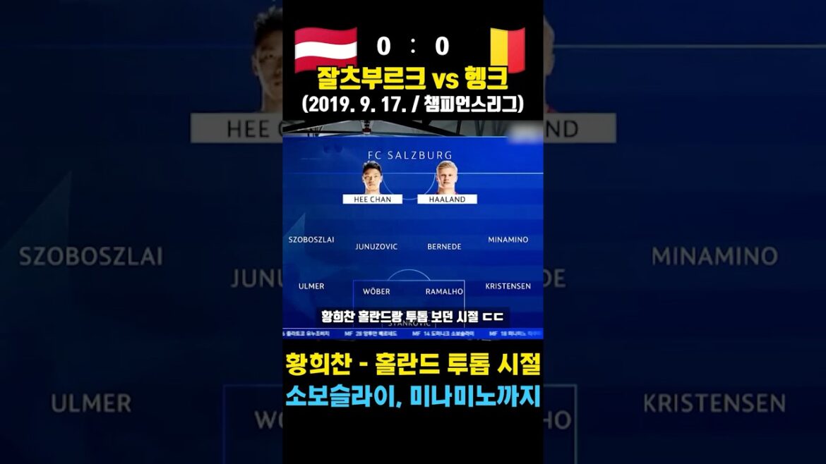 Hwang Hee-chan - Une puissance offensive folle en regardant la double équipe des Pays-Bas (Salzbourg vs Genk / 2019. 9. 17. / Ligue des Champions)