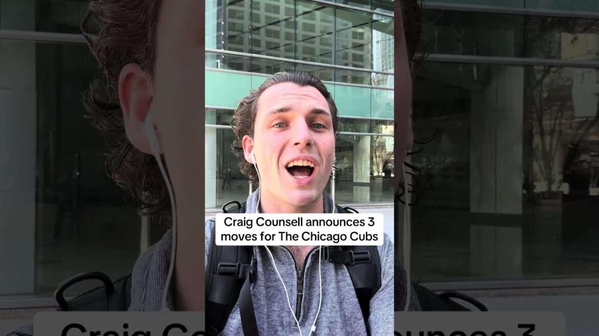 Craig Counsell annonce 3 mouvements pour les Chicago Cubs. #chicago #chicagocubs #chicagocubsbaseball