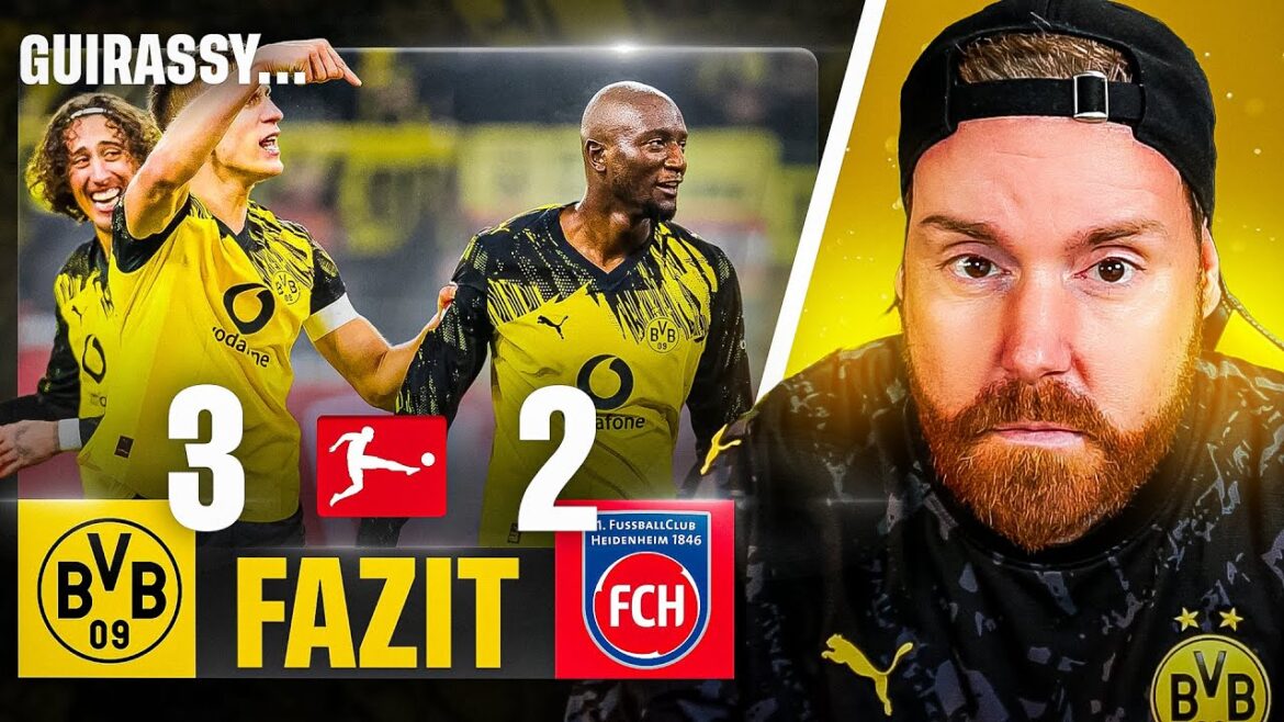 CONCLUSION | BVB – Heidenheim ⚡ Cette victoire suscite plus de questions que de joie… 🫠